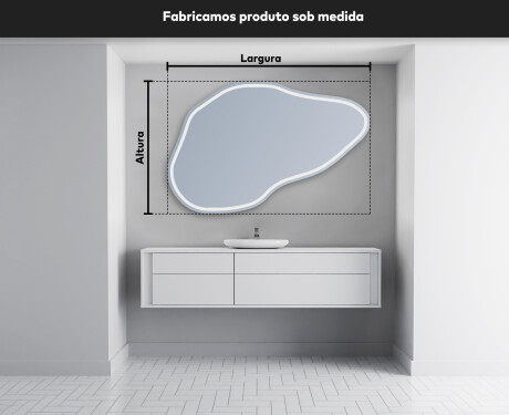 Espelho irregular de parede P223 #3