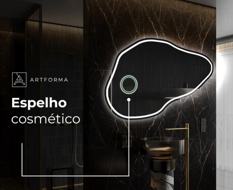 Espelho de Banheiro com LED em Formato Irregular P223 #4