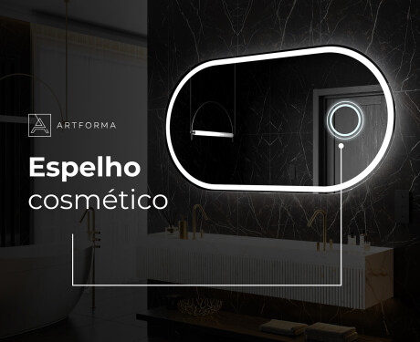 Espelho Para Casa De Banho Com Iluminação LED L230 #5