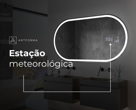 Espelho Para Casa De Banho Com Iluminação LED L230 #7
