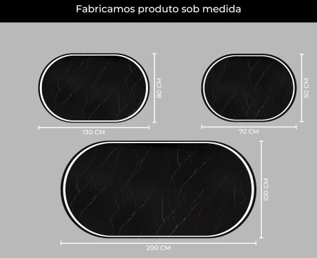 Espelho Para Casa De Banho Com Iluminação LED L231 #4