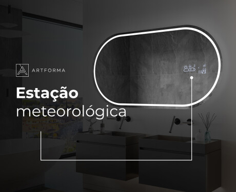 Espelho Para Casa De Banho Com Iluminação LED L231 #7