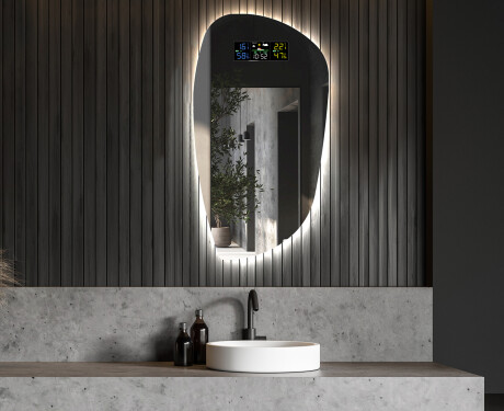 Espelho de Banheiro com LED em Formato Irregular I221 #6