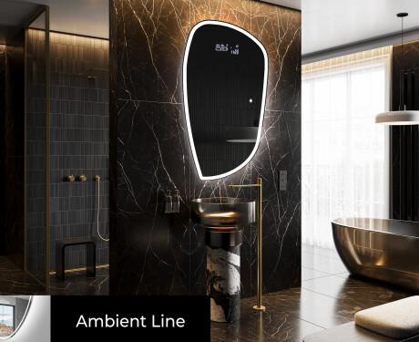 Espelho de Banheiro com LED em Formato Irregular I222