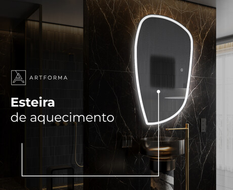 Espelho de Banheiro com LED em Formato Irregular I222 #8