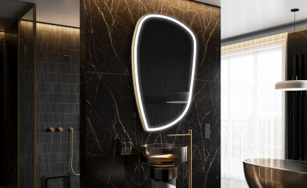 Espelho de Banheiro com LED em Formato Irregular I222