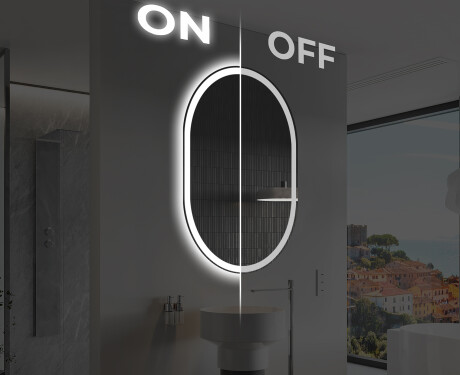 Espelho Para Casa De Banho Com Iluminação LED L230 #3