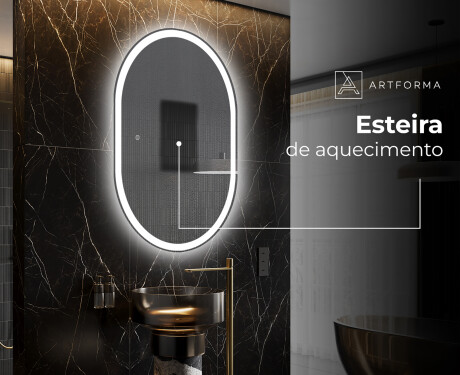 Espelho Para Casa De Banho Com Iluminação LED L230 #8