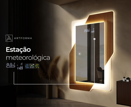 Vertical espelho com iluminação LED - Retro #5