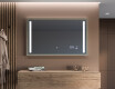 Espelho de casa de banho rectangular LED com moldura - FrameLine L02 #12