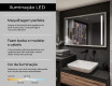 Espelho de casa de banho rectangular LED com moldura - FrameLine L02 #4