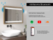 Espelho de casa de banho rectangular LED com moldura - FrameLine L09 #11
