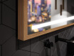 Espelho de casa de banho rectangular LED com moldura - FrameLine L09 #3