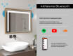 Espelho de casa de banho rectangular LED com moldura - FrameLine L11 #11