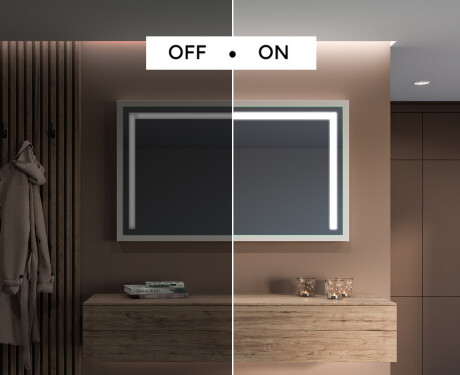 Espelho de casa de banho rectangular LED com moldura - FrameLine L11 #5