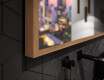 Espelho de casa de banho rectangular LED com moldura - FrameLine L124 #3