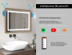 Espelho de casa de banho rectangular LED com moldura - FrameLine L15 #11