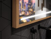 Espelho de casa de banho rectangular LED com moldura - FrameLine L23 #3