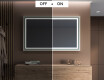 Espelho de casa de banho rectangular LED com moldura - FrameLine L49 #5