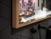 Espelho de casa de banho rectangular LED com moldura - FrameLine L75 #3