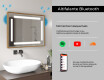 Espelho de casa de banho rectangular LED com moldura - FrameLine L124 #11