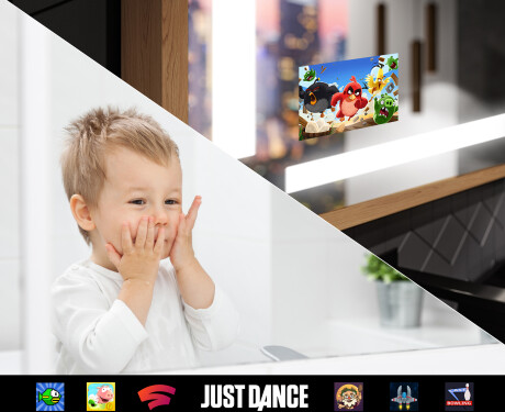 Espelho de casa de banho rectangular LED com moldura - FrameLine L124 #9