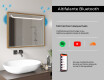 Espelho de casa de banho rectangular LED com moldura - FrameLine L128 #11