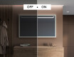 Espelho de casa de banho rectangular LED com moldura - FrameLine L128 #5