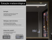 Espelho de casa de banho rectangular LED com moldura - FrameLine L128 #8