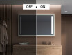 Espelho de casa de banho rectangular LED com moldura - FrameLine L131 #5
