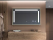 Espelho de casa de banho rectangular LED com moldura - FrameLine L134 #12
