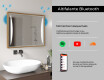 Espelho de casa de banho rectangular LED com moldura - FrameLine L135 #11