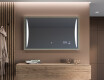 Espelho de casa de banho rectangular LED com moldura - FrameLine L135 #12