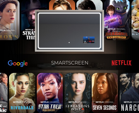 Espelho de casa de banho rectangular LED com moldura - FrameLine L137 #6