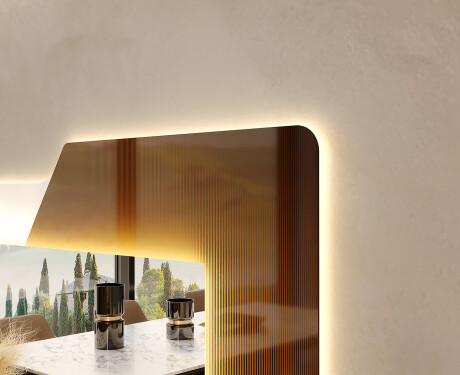 Espelho com iluminação LED para casa de banho - Retro #2