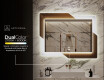 Espelho com iluminação LED para casa de banho - Retro #11
