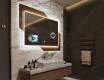 Espelho com iluminação LED para casa de banho - Retro #12