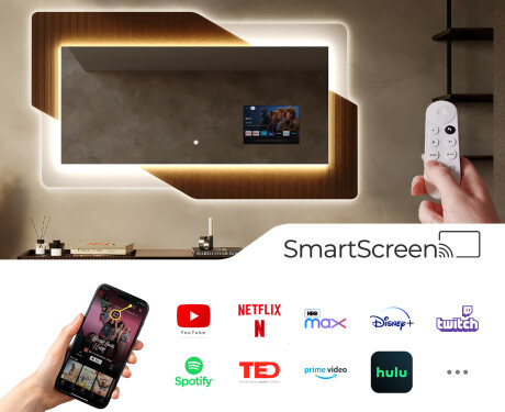 Espelho com iluminação LED para casa de banho - Retro #4