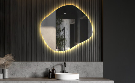 Espelho de Banheiro com LED em Formato Irregular R221