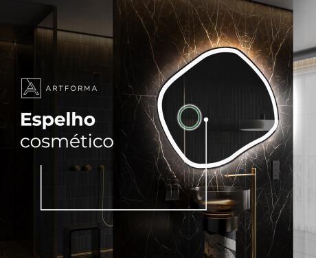Espelho de Banheiro com LED em Formato Irregular R222 #5