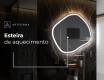Espelho de Banheiro com LED em Formato Irregular R222 #9
