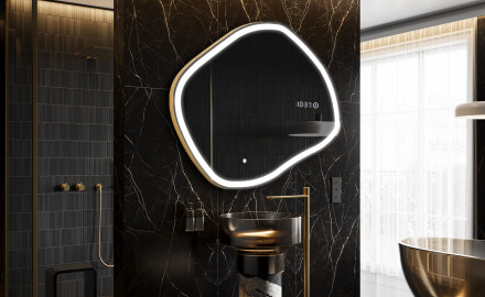 Espelho de Banheiro com LED em Formato Irregular R222