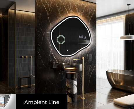 Espelho de Banheiro com LED em Formato Irregular R223