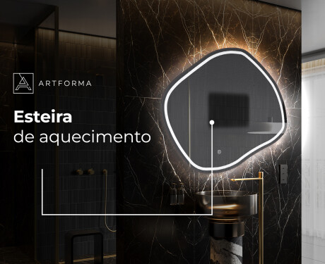 Espelho de Banheiro com LED em Formato Irregular R223 #9