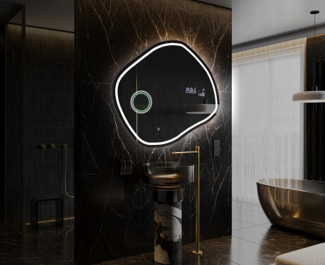 Espelho de Banheiro com LED em Formato Irregular R223 #10