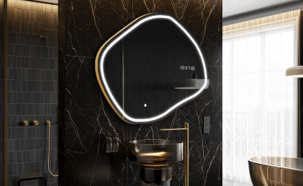 Espelho de Banheiro com LED em Formato Irregular R223