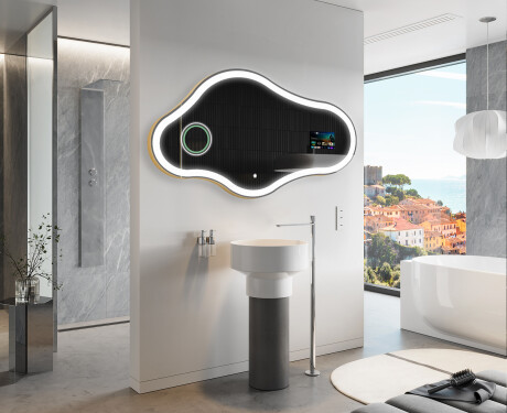 Espelho irregular de banho LED SMART C222 Google #10