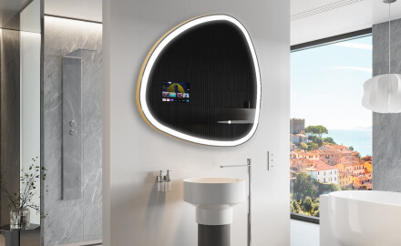 Espelho irregular de banho LED SMART J222 Google