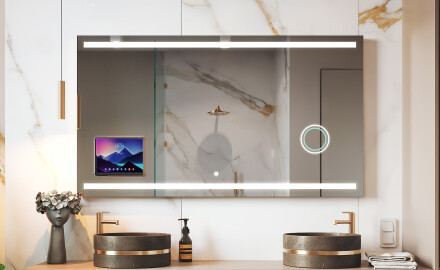 Espelho LED Inteligente para Casa de Banho com Moldura Displine - Apple L09