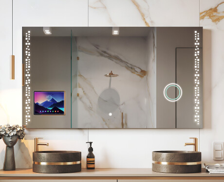 Espelho LED Moderno com Moldura iPad Displine L38